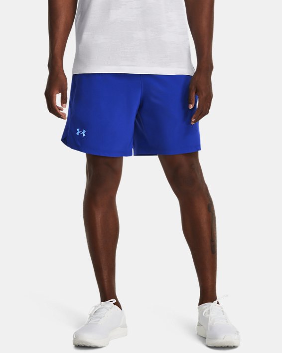 Men's UA Launch Run 7" Shorts, Blue, pdpMainDesktop image number 0